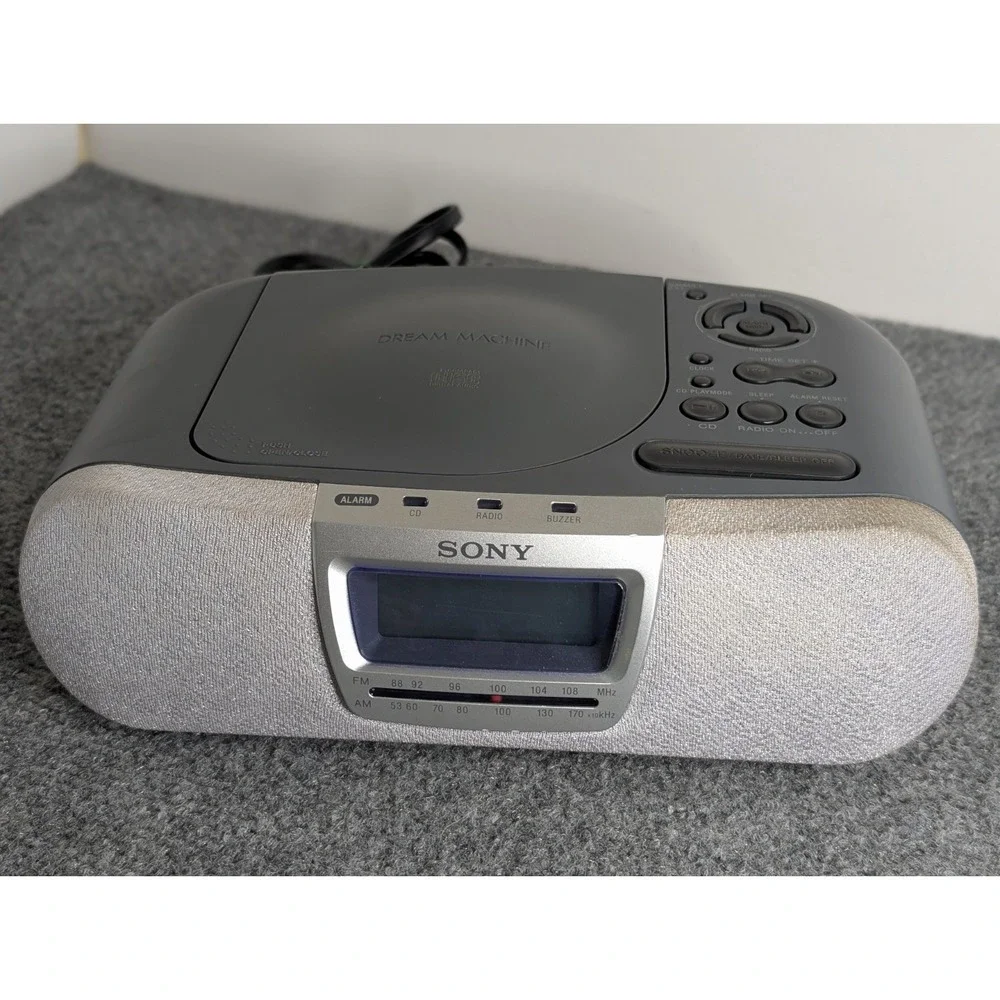 Sony Dream Machine ICF-CD830 CD AM/FM Alarm Clock Radio TESTED WORKING
